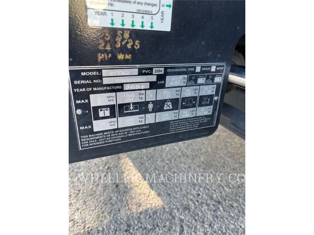 JLG RT3369 رافعات مقصية الشكل