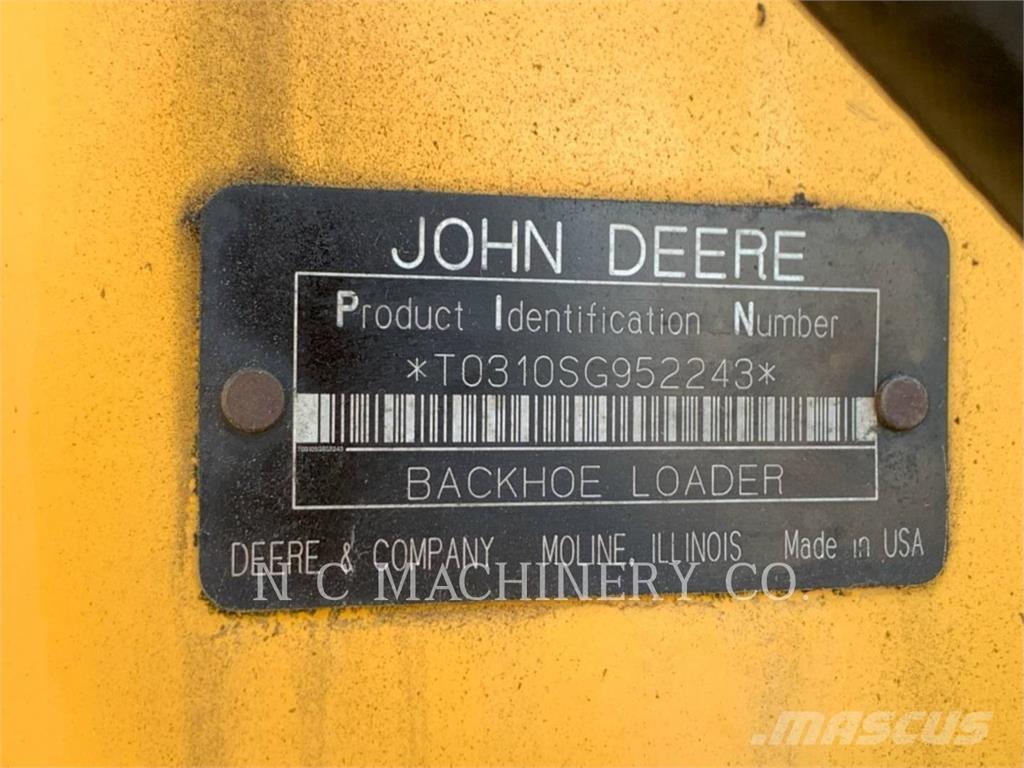 John Deere 310SG لوادر ذات جرافات عكسية