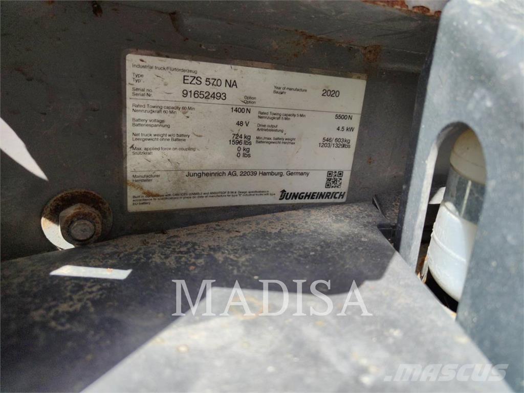 Jungheinrich EZS 570 شاحنات ذات رافعات شوكية تعمل بالكهرباء