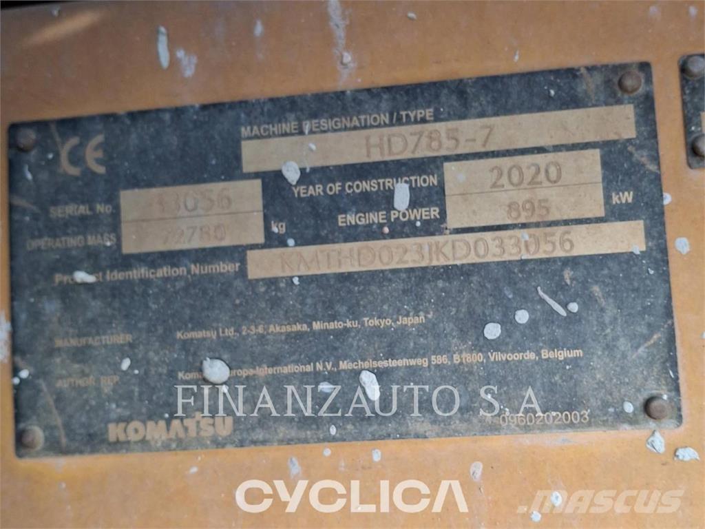 Komatsu HD785-7 ساحبات مفصلية