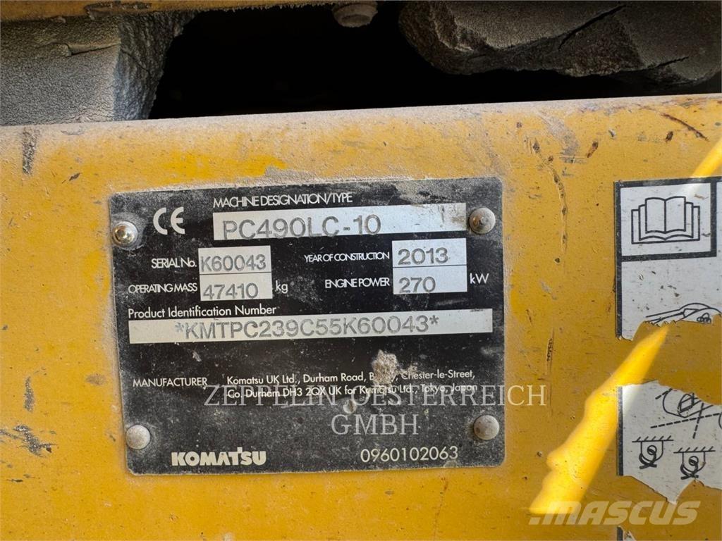 Komatsu PC490LC-10 حفارات زحافة