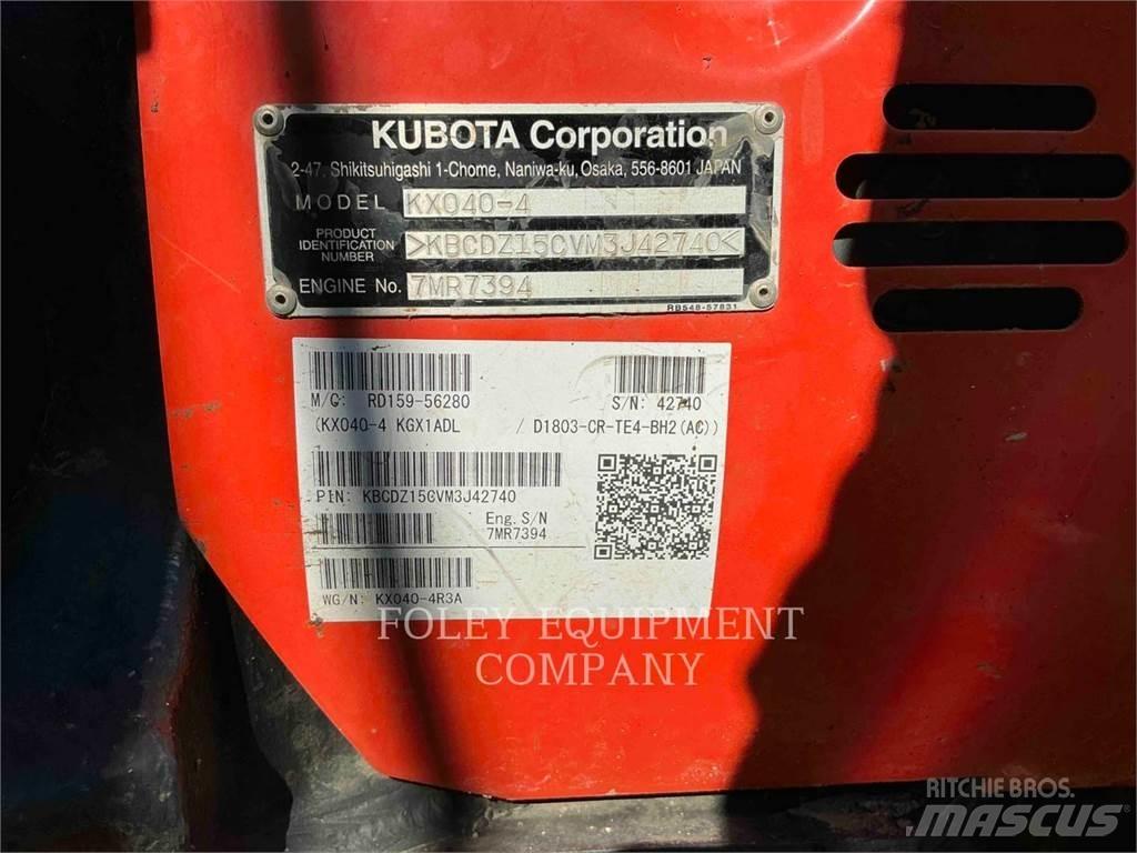 Kubota KX040-4 حفارات زحافة
