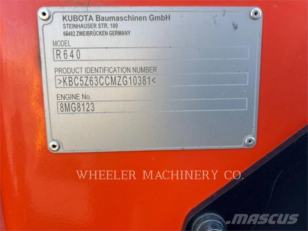 Kubota R640 CWL لوادر بعجل