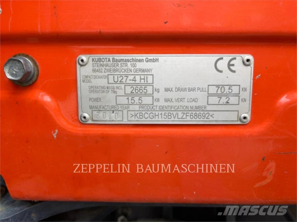Kubota U27-4 حفارات زحافة