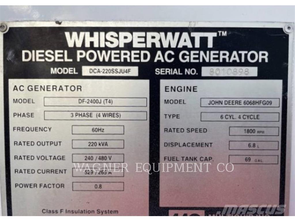 MultiQuip DCA220SSJU4F مولدات أخرى