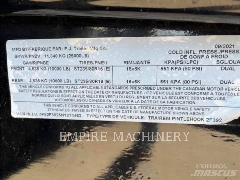 PJ TRAILERS TAG مقطورات أخرى