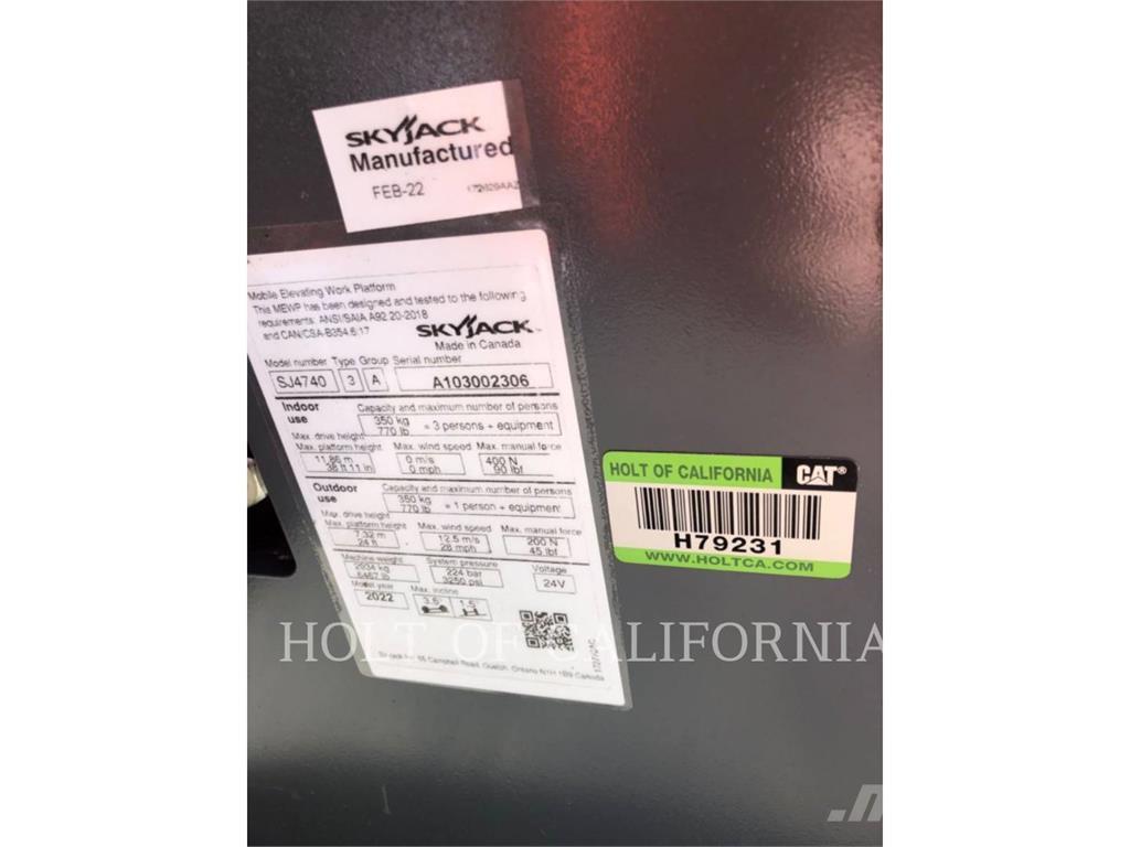 Skyjack SCISSOR40E رافعات مقصية الشكل