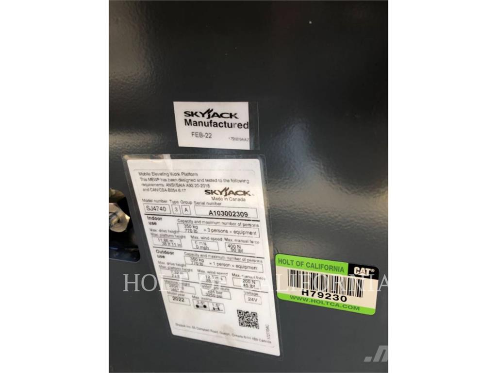 Skyjack SCISSOR40E رافعات مقصية الشكل