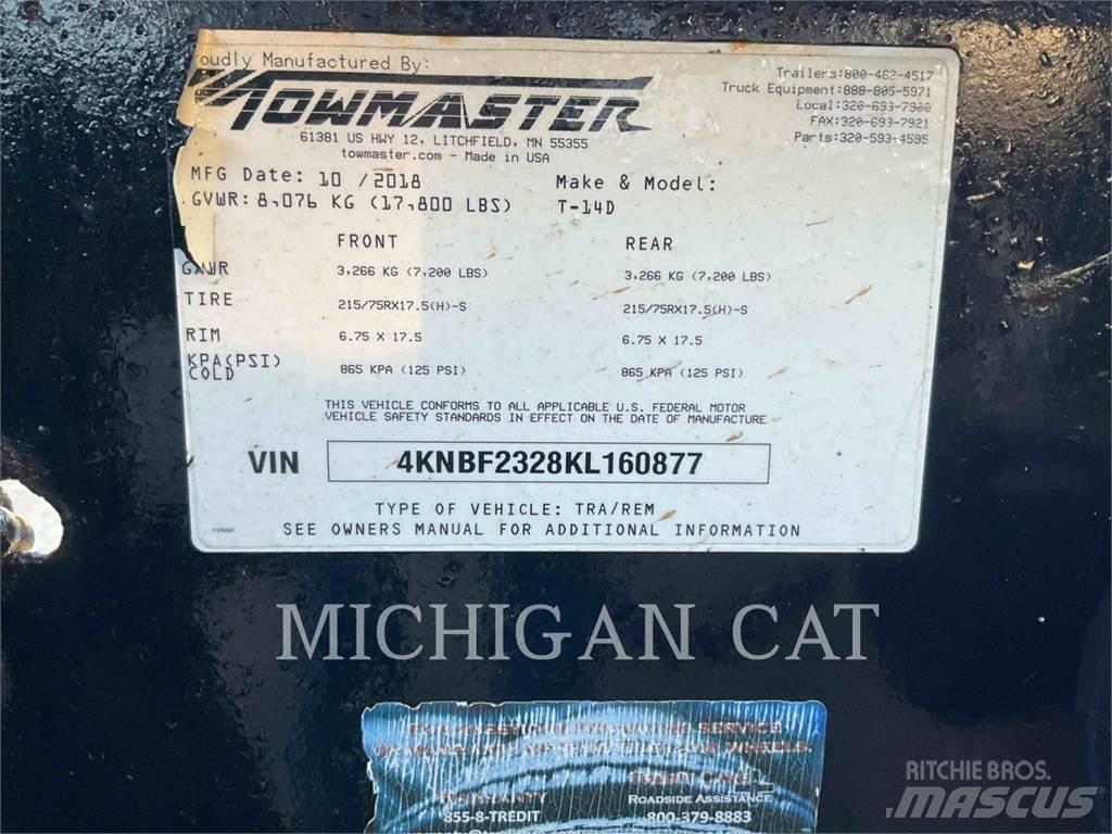 TOWMASTER T-14D 18 مقطورات أخرى
