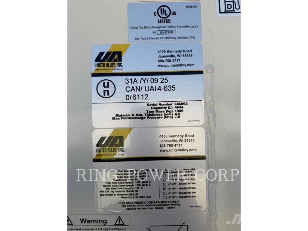 United 1250 GALLON أخرى