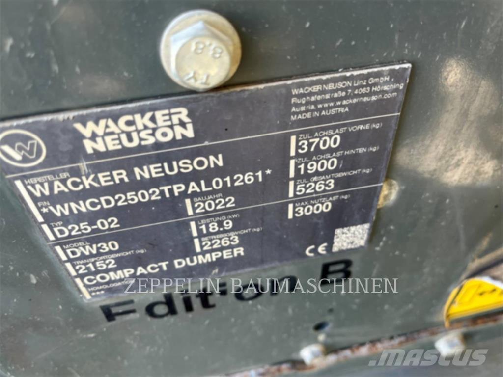 Wacker DW30 ساحبات مفصلية