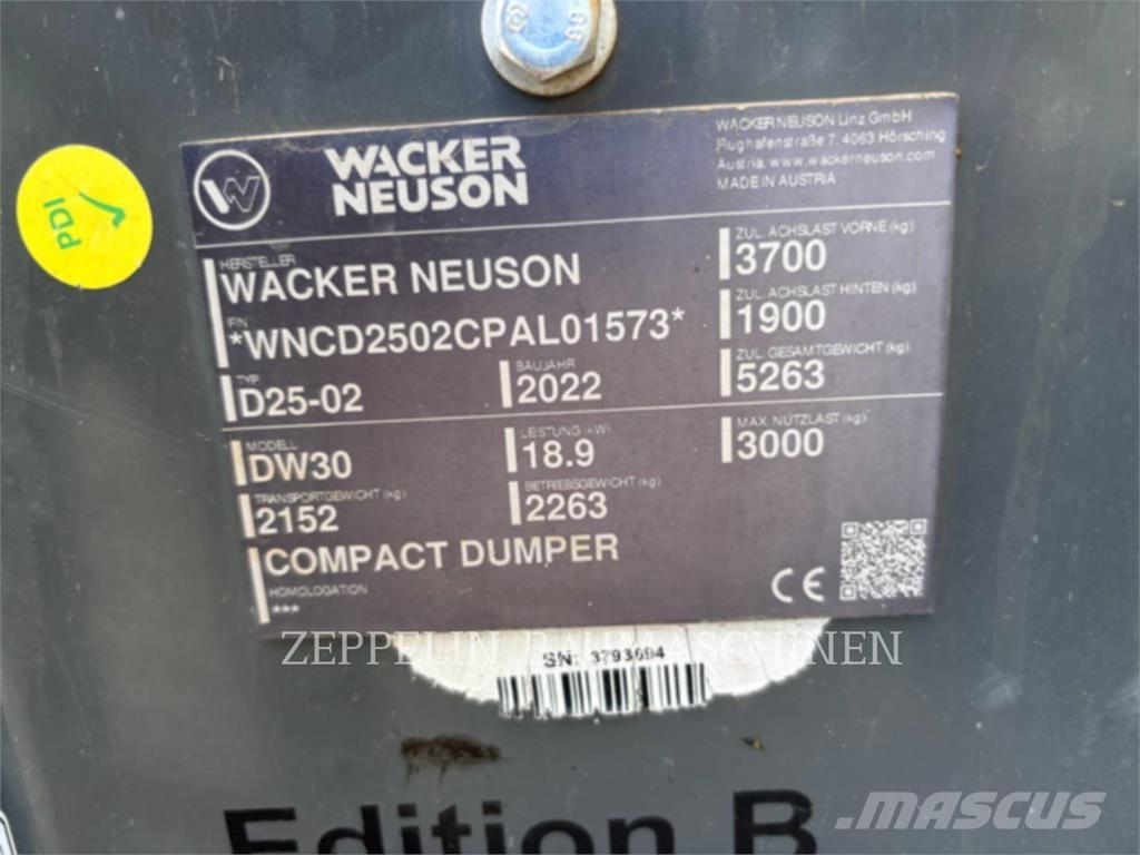 Wacker DW30 ساحبات مفصلية