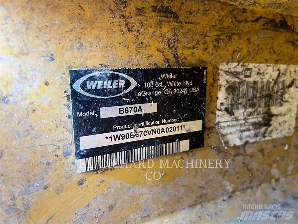 Weiler B670A قاطعات وجامعات الأشجار