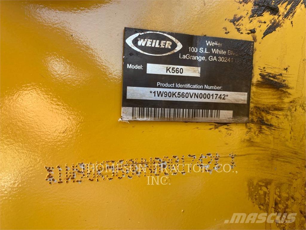 Weiler K560FV لوادر بذراع مفصلي