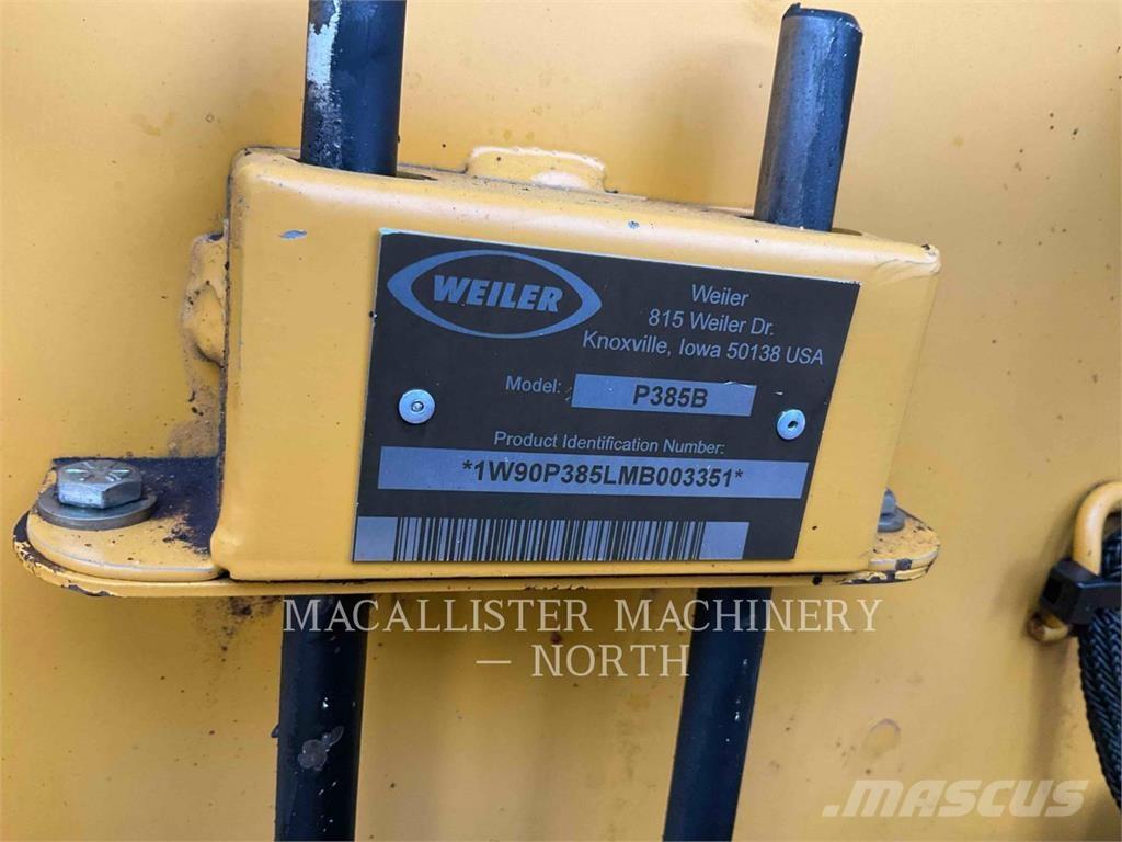 Weiler P385 PAVER معدات السفلتة