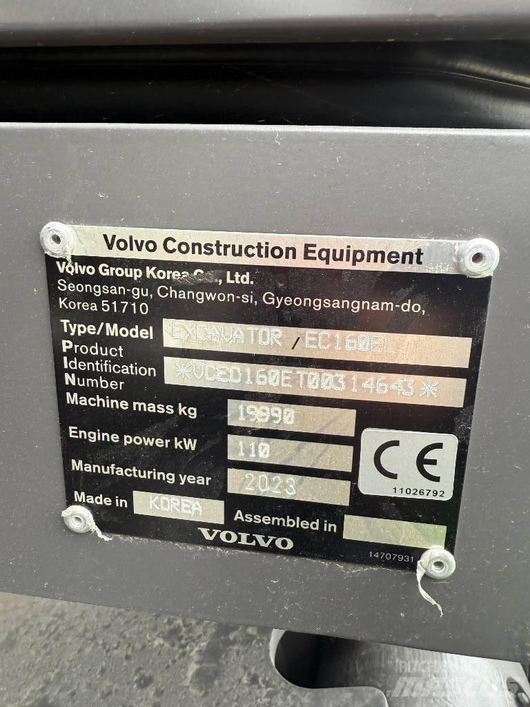 Volvo EC 160 E حفارات زحافة