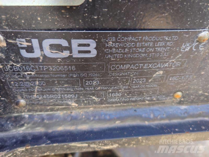 JCB 16 C-1 حفارات صغيرة أقل من 7 طن (حفارات صغيرة)