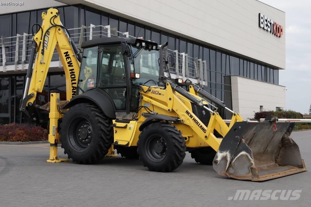New Holland B 110 B لوادر ذات جرافات عكسية