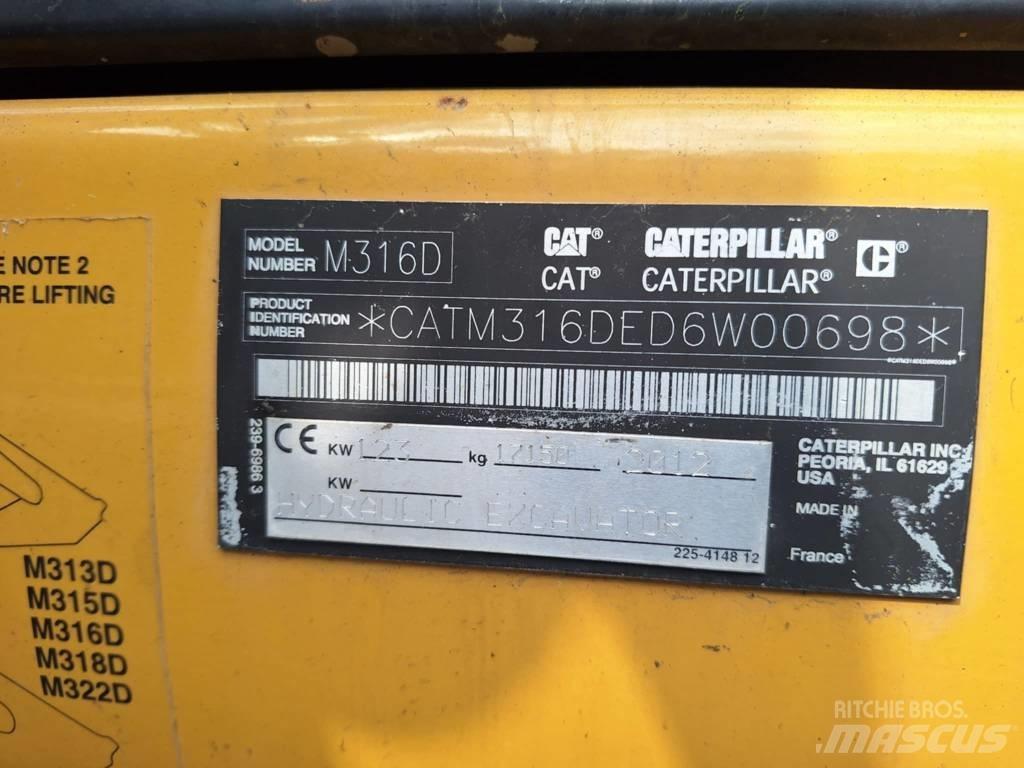 CAT M 316 D حفارات بعجل