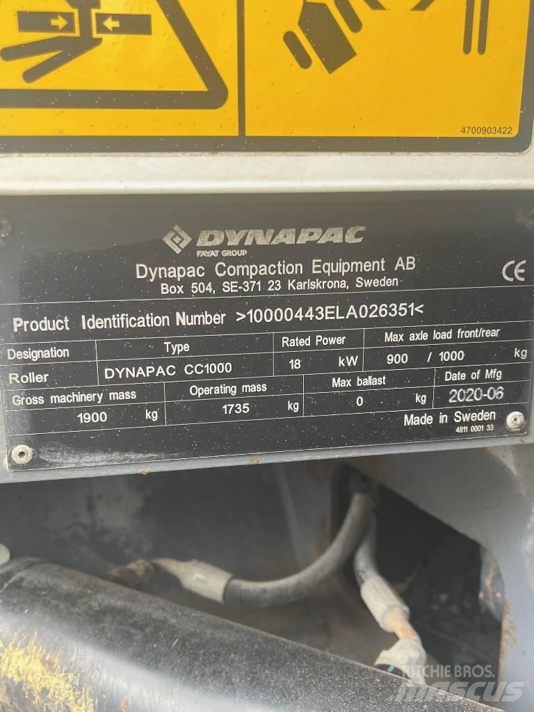 Dynapac CC 1000 مداحل ثنائية الاسطوانة