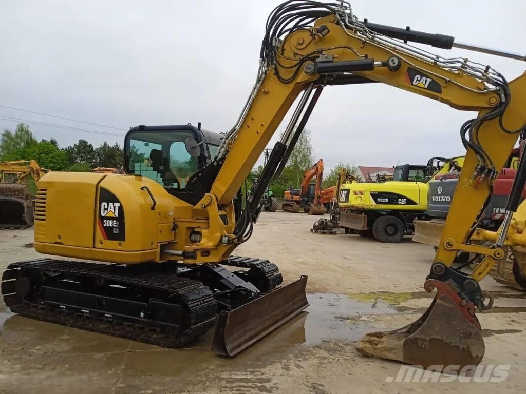 CAT 308 E 2 CR حفارات وسط 7 طن - 12 طن