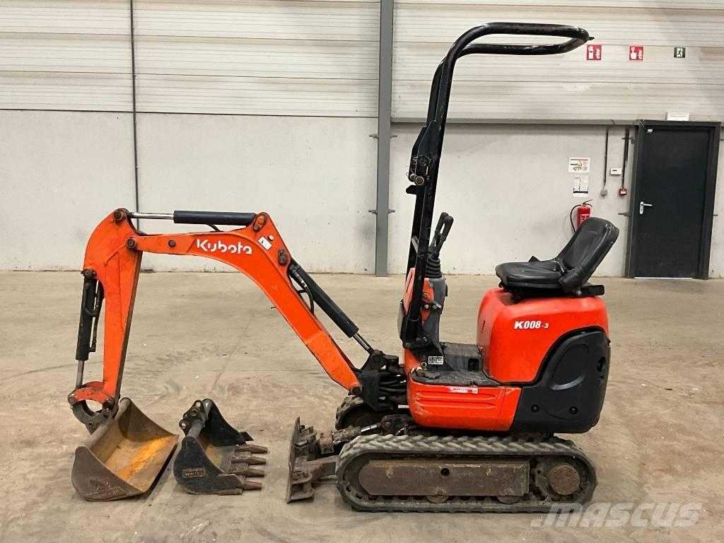 Kubota K 008-3 حفارات صغيرة أقل من 7 طن (حفارات صغيرة)