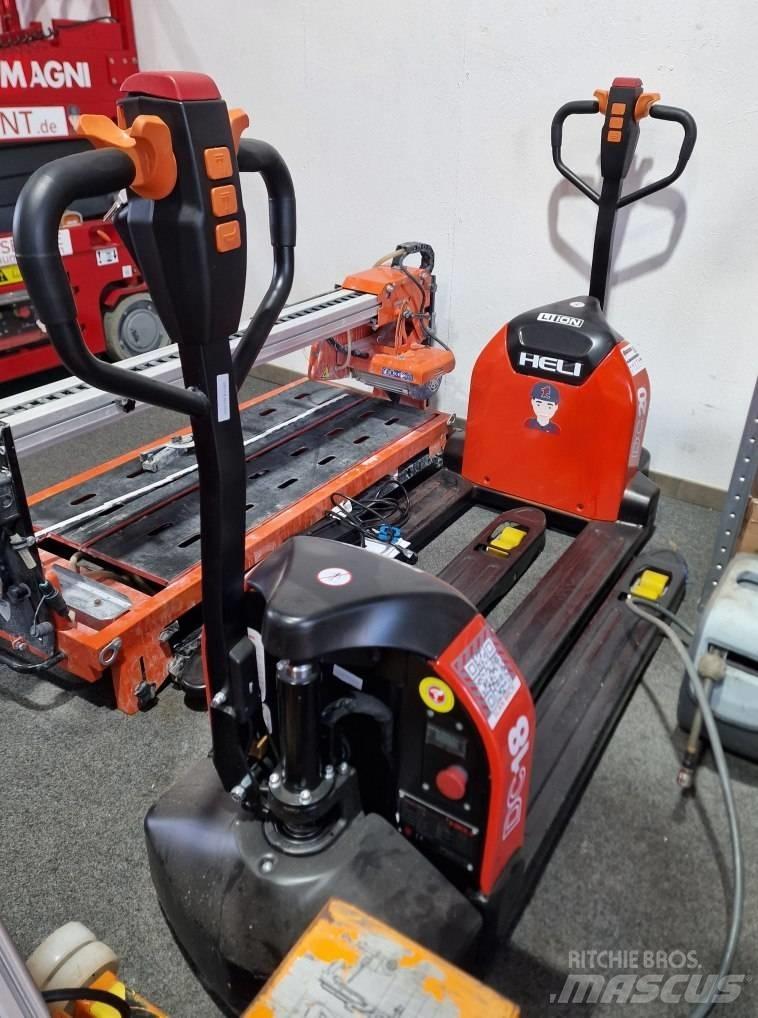 Heli CBD 18J L13 شاحنات مناولة ذات منصة نقالة يدوية