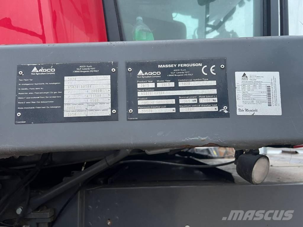 Massey Ferguson 9380 حصادات