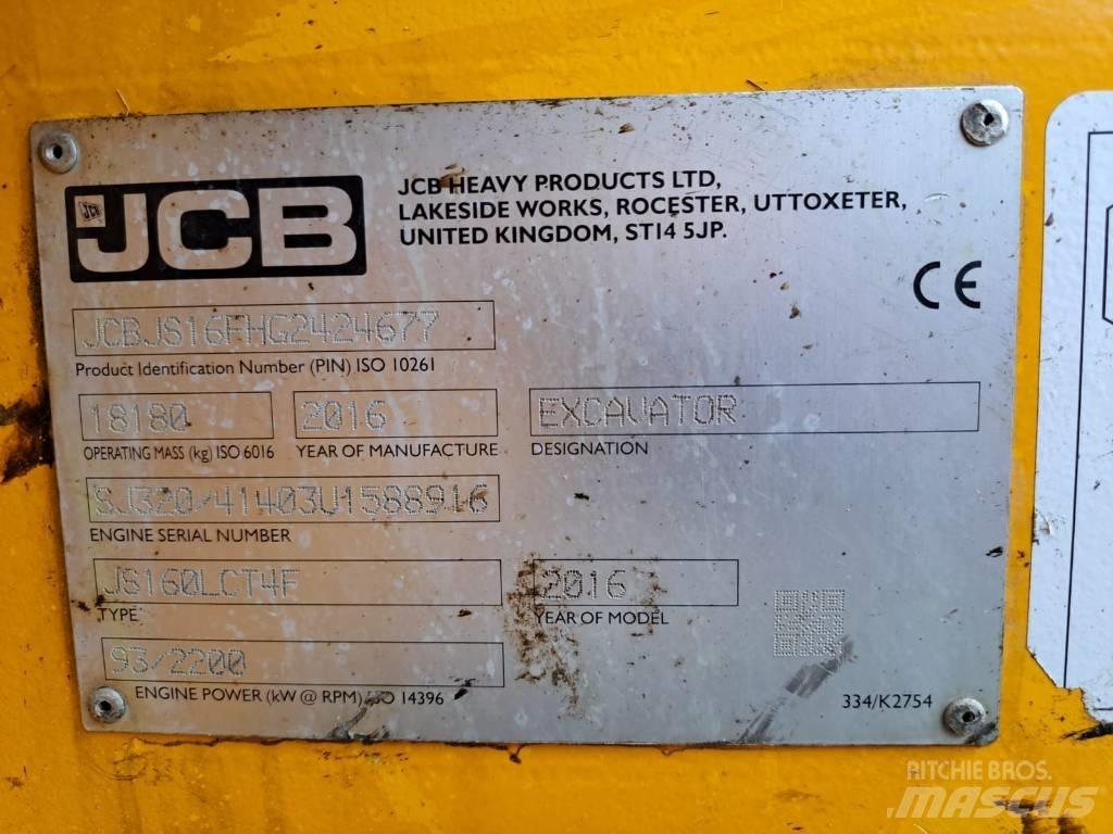 JCB JS 160 LC حفارات زحافة
