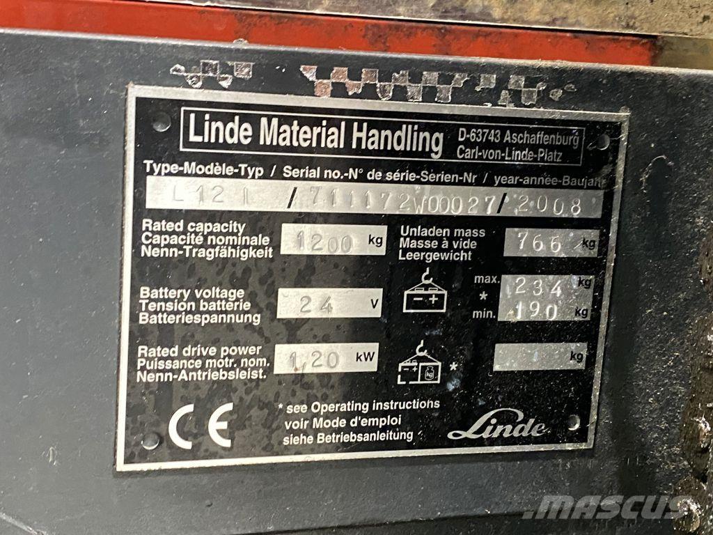 Linde L12I معدات التكديس الجوالة