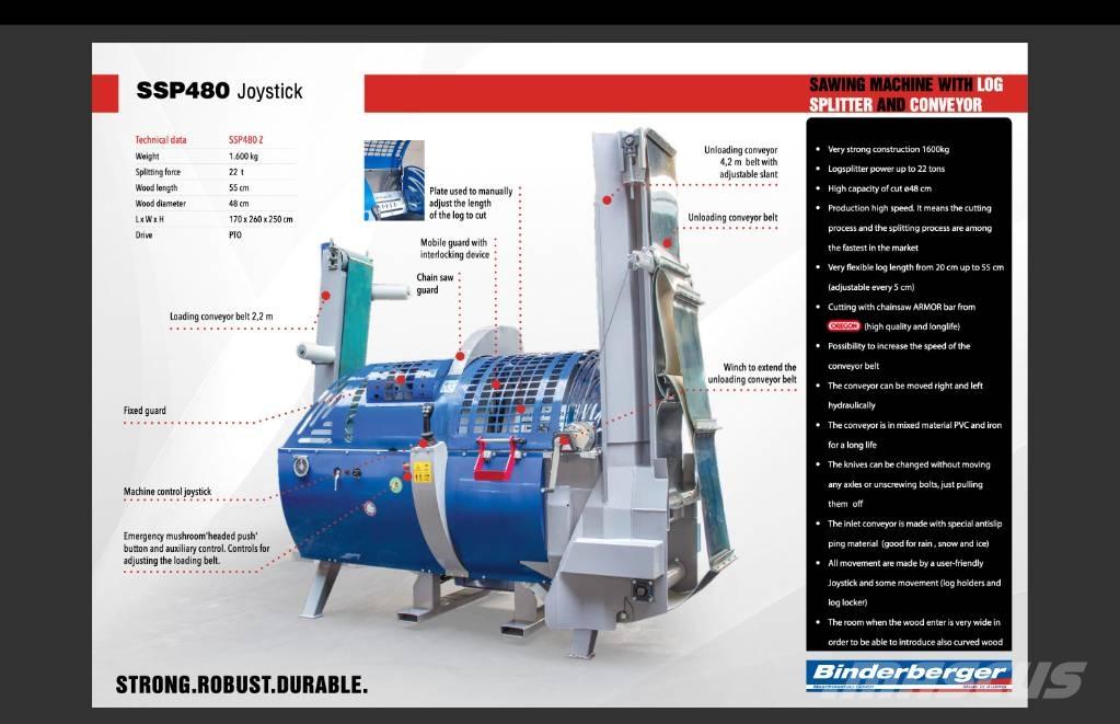 Binderberger SSP 480 قطاعات وقسامات خشب