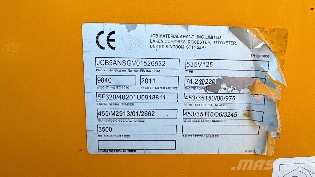 JCB 535-125 Hiviz مناولات متداخلة
