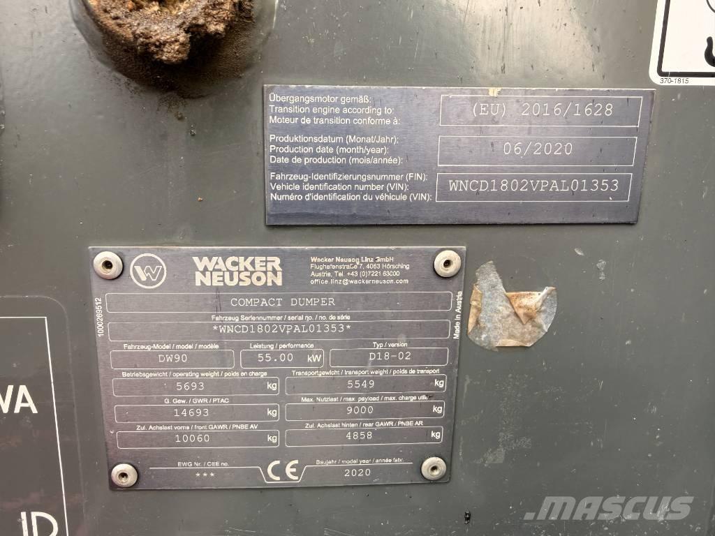 Wacker Neuson DW90 عربات نقل قلابة للمواقع