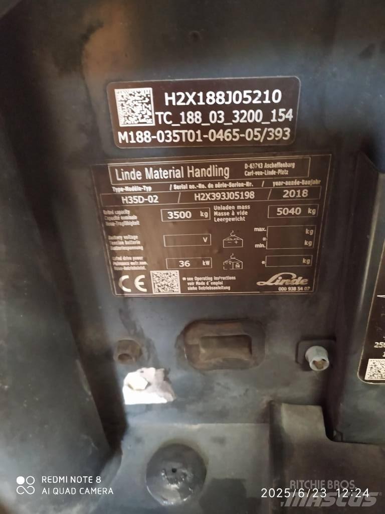 Linde H 35 D شاحنات الديزل