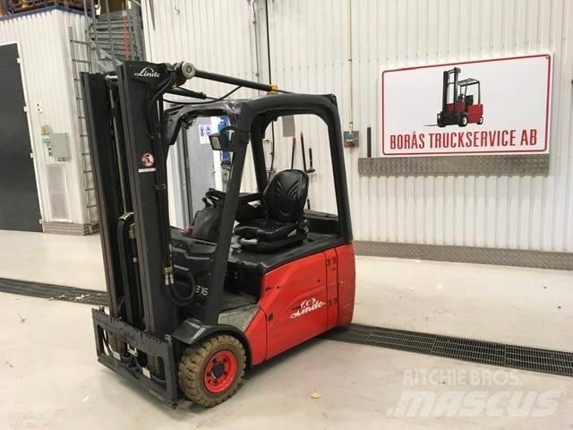 Linde E 16 H - 01 شاحنات ذات رافعات شوكية تعمل بالكهرباء