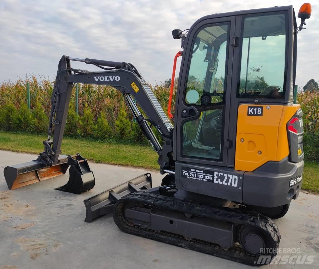 Volvo EC 27 D حفارات صغيرة أقل من 7 طن (حفارات صغيرة)