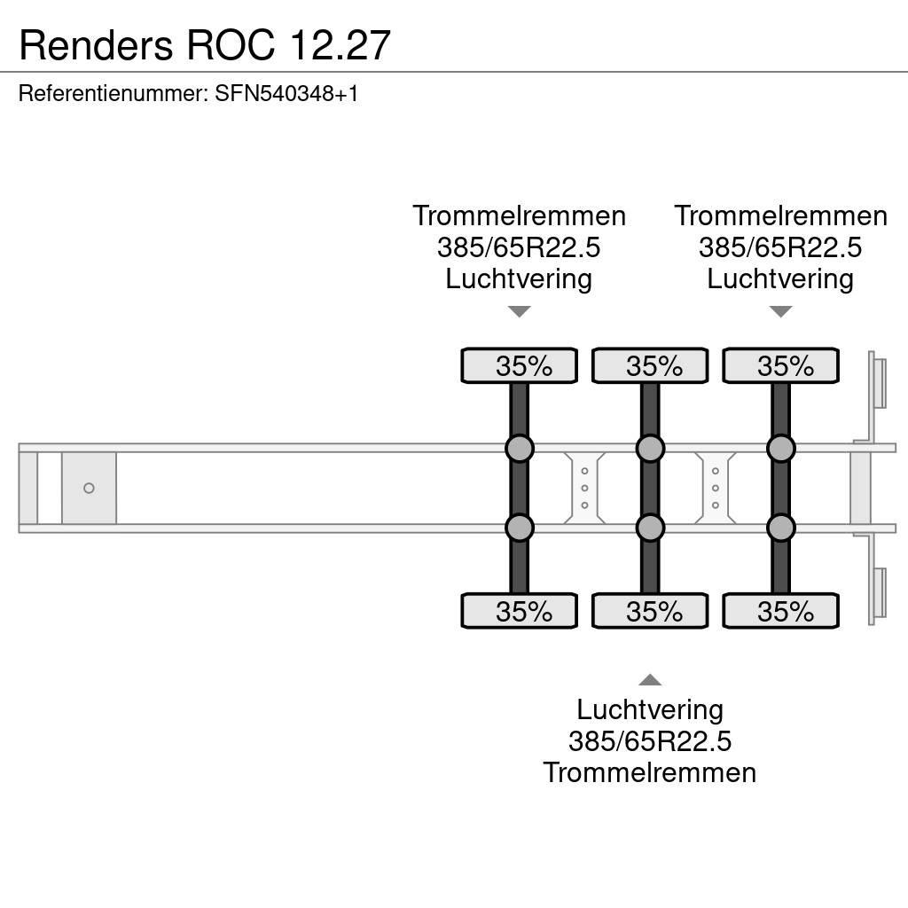 Renders ROC 12.27 نصف مقطورات مسطحة / مفصلية الجوانب
