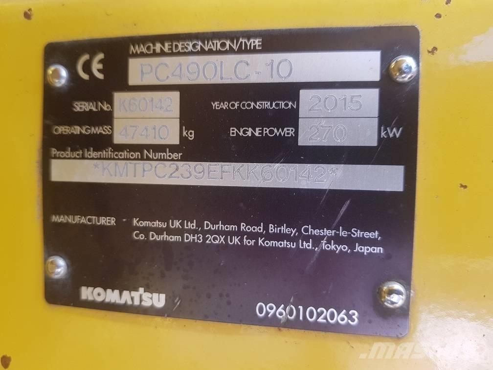 Komatsu PC 490 LC-10 حفارات زحافة