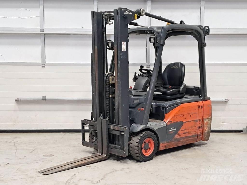 Linde E16L-02 شاحنات ذات رافعات شوكية تعمل بالكهرباء