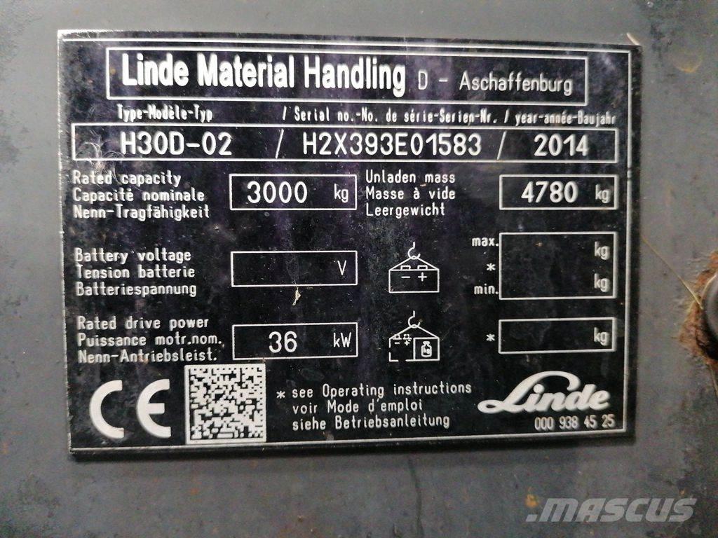 Linde H30D-02 شاحنات الديزل