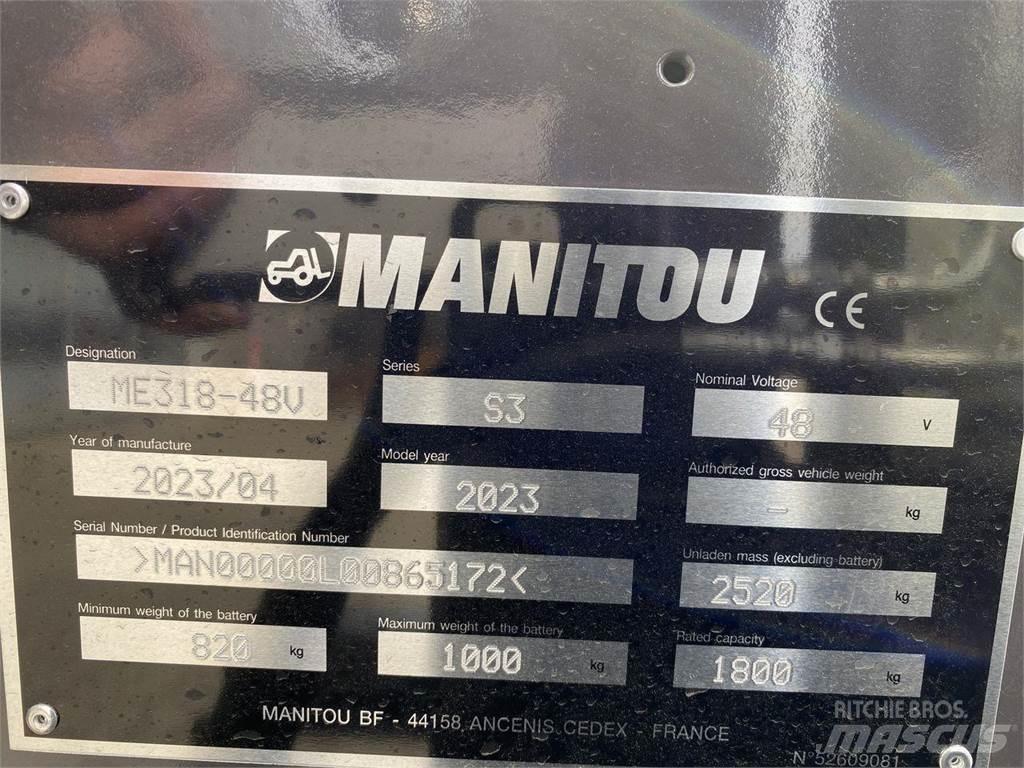 Manitou ME318 شاحنات ذات رافعات شوكية تعمل بالكهرباء