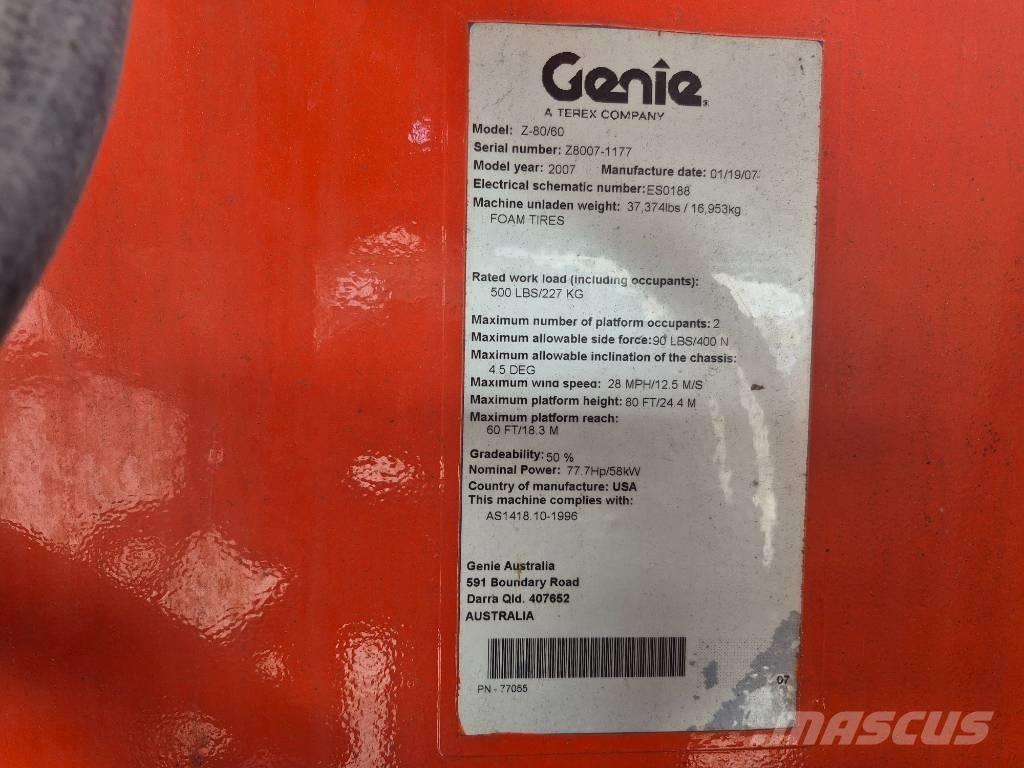 Genie Z 80/60 رافعات سلة مفصلية