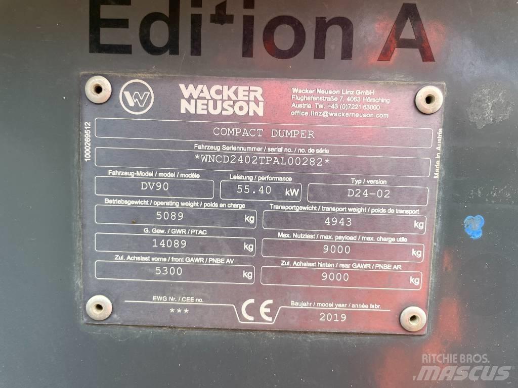 Wacker Neuson DV 90 عربات نقل قلابة للمواقع