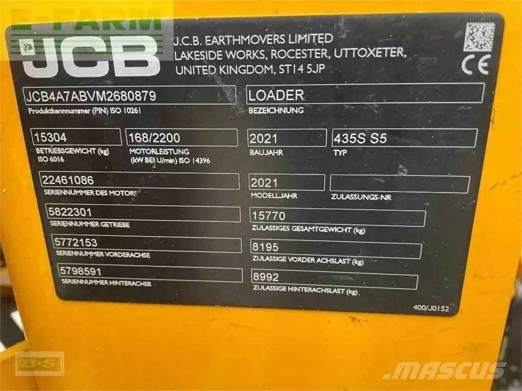 JCB 435s s5 حفارات صغيرة أقل من 7 طن (حفارات صغيرة)