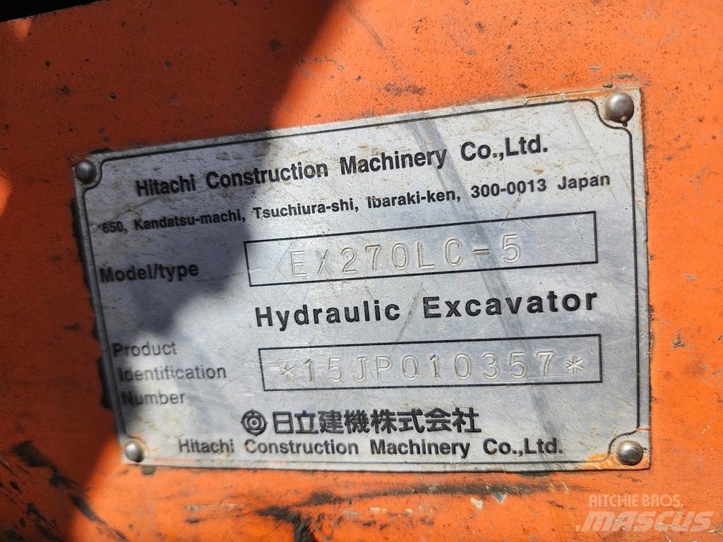 Hitachi EX 270 LC-5 حفارات زحافة
