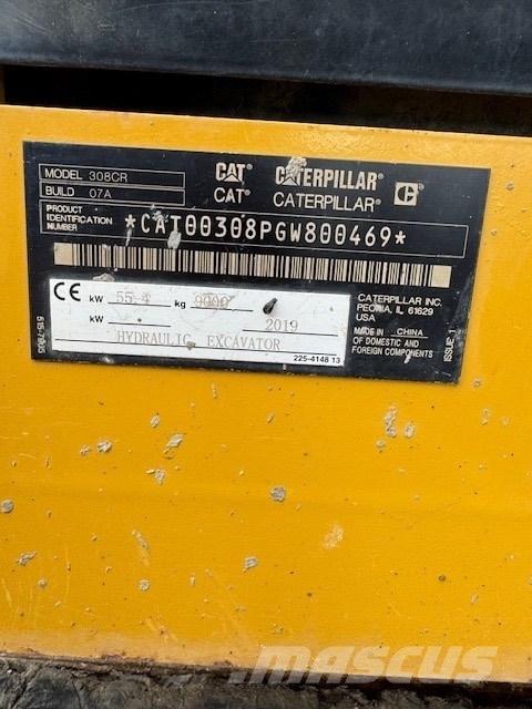 CAT 308 CR حفارات وسط 7 طن - 12 طن