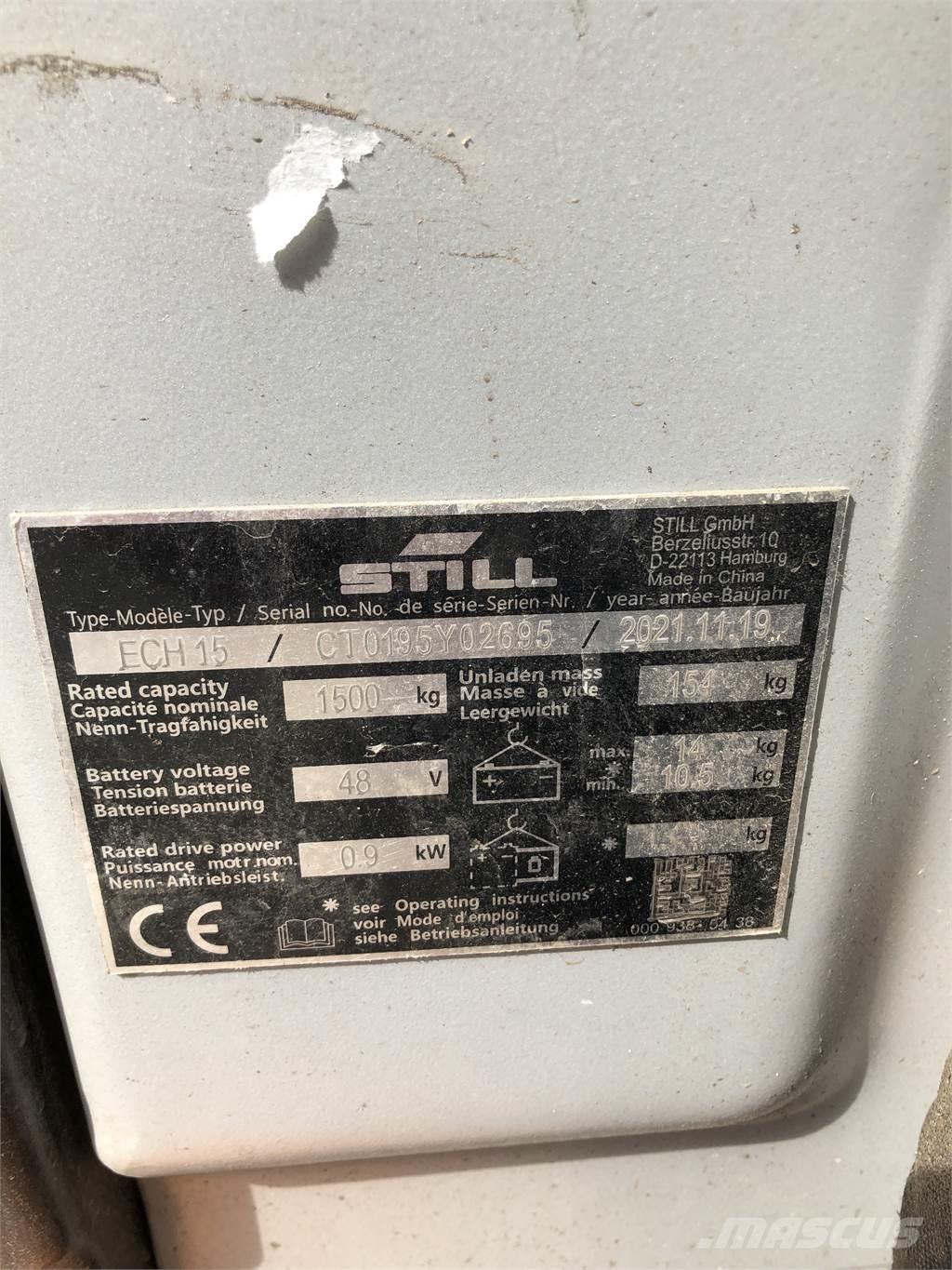 Still ECH 15 معدات الرفع منخفض المستوى