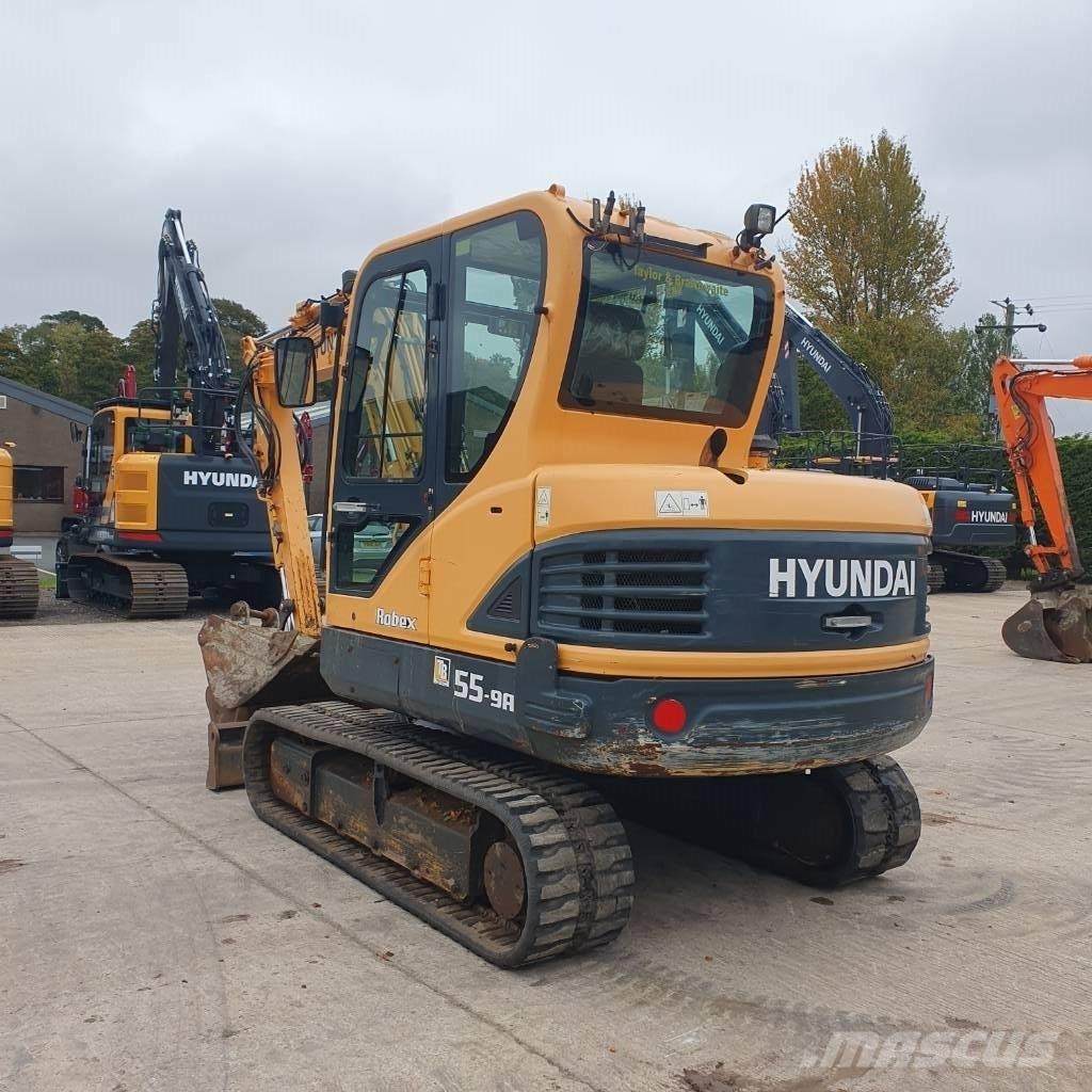 Hyundai R55 حفارات صغيرة أقل من 7 طن (حفارات صغيرة)