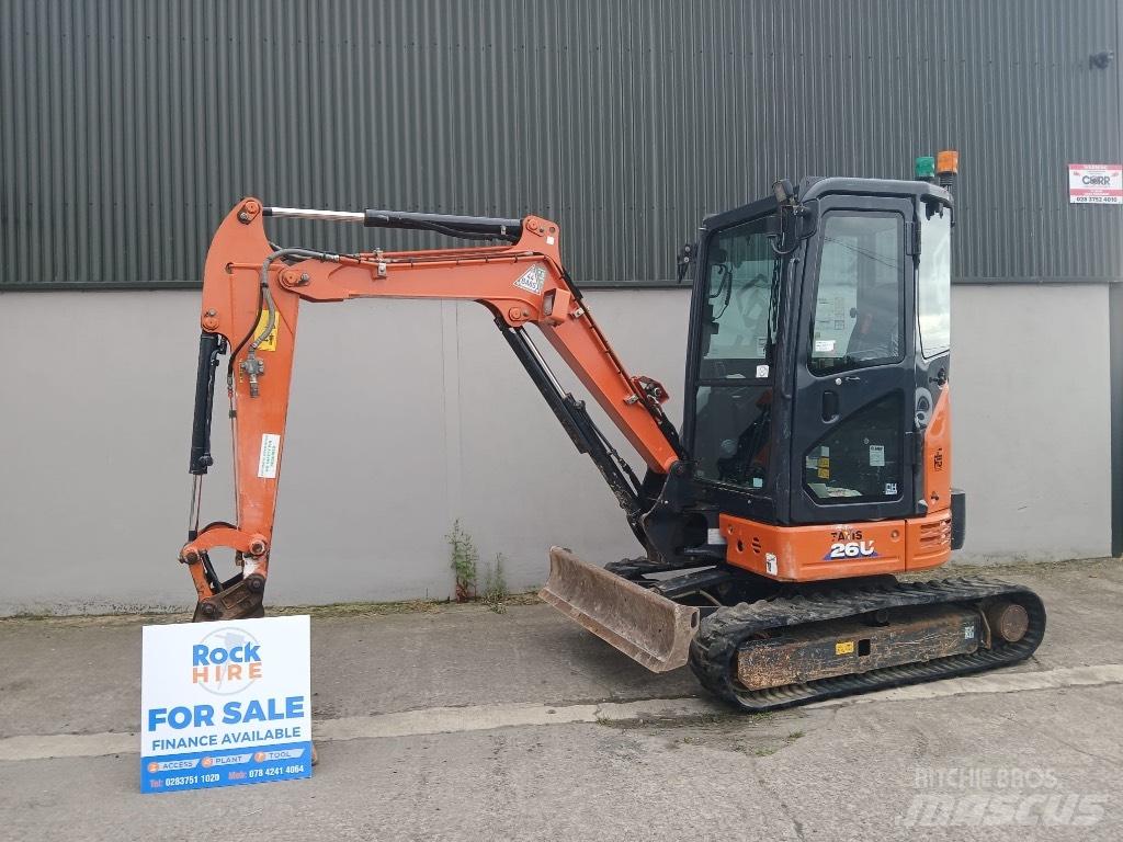 Hitachi ZX 26 U-6 حفارات صغيرة أقل من 7 طن (حفارات صغيرة)