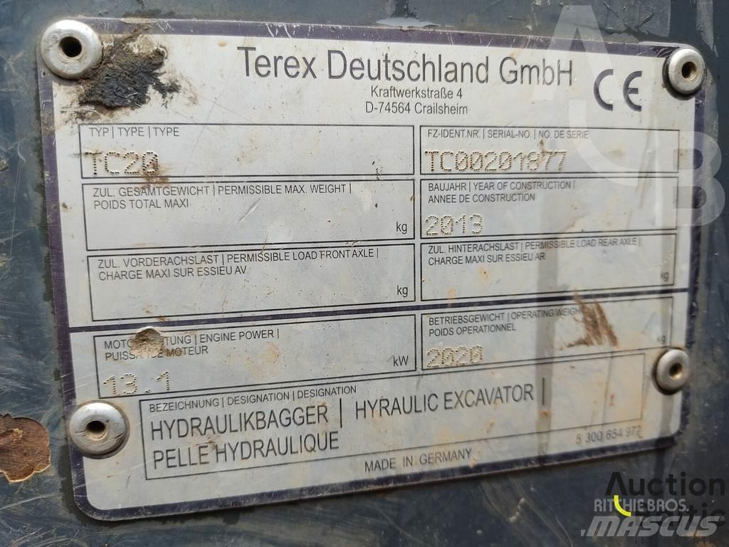 Terex TC 20 حفارات صغيرة أقل من 7 طن (حفارات صغيرة)